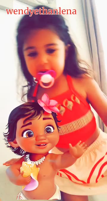 Preview for a Spotlight video that uses the Moana Child Cute Lens