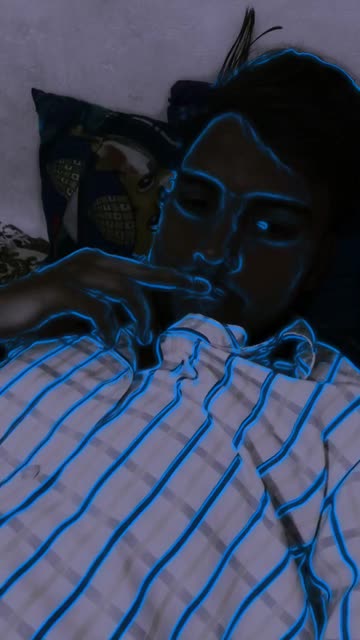 Preview for a Spotlight video that uses the Neon Lines Lens