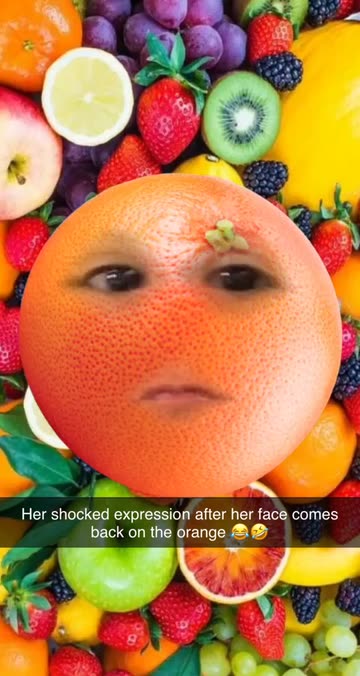 Preview for a Spotlight video that uses the Grapefruit Face Lens