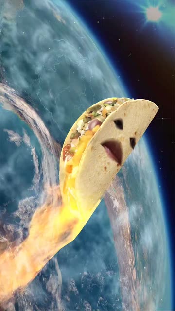 Preview for a Spotlight video that uses the Flying Taco 🌮 Lens
