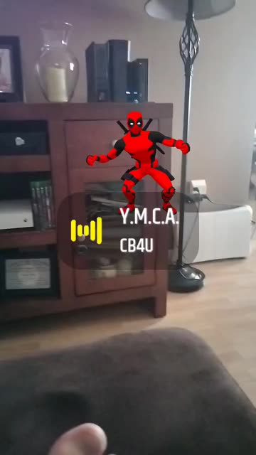 Preview for a Spotlight video that uses the YMCA deadpool Lens