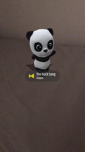 Preview for a Spotlight video that uses the Twerking Panda Lens