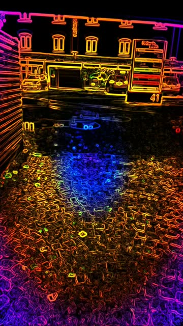Preview for a Spotlight video that uses the Neon Lines Lens