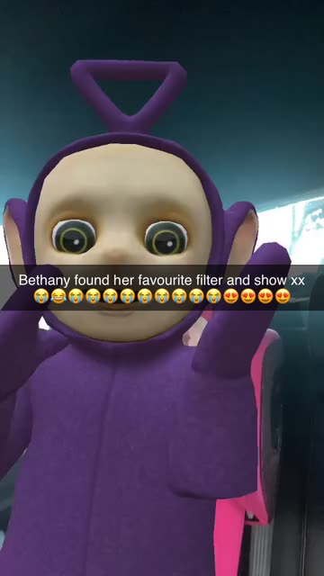 Preview for a Spotlight video that uses the Teletubbies Lens