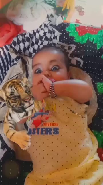 Preview for a Spotlight video that uses the Cute Tiger Lens