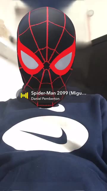 Preview for a Spotlight video that uses the SpiderMan Mask 2 Lens
