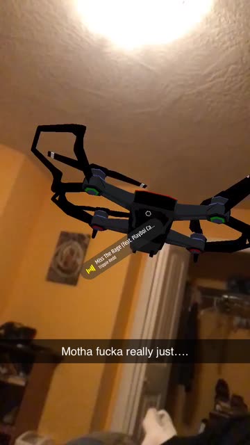 Preview for a Spotlight video that uses the RC Drone Lens