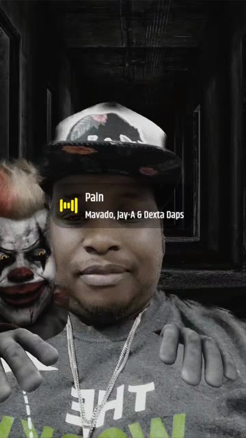 Preview for a Spotlight video that uses the Scary Clown Lens