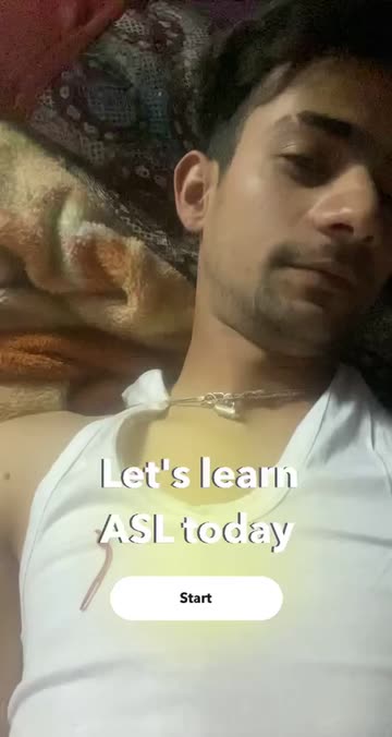 Preview for a Spotlight video that uses the ASL Alphabet Lens