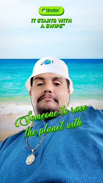 Preview for a Spotlight video that uses the Tinder Lens