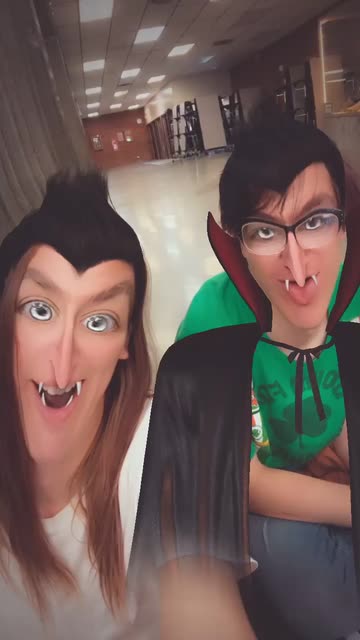 Preview for a Spotlight video that uses the Cool Dracula Lens