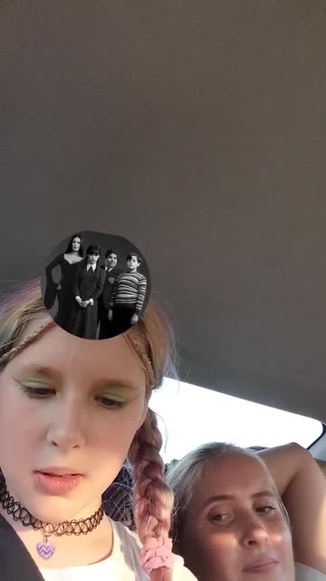 Preview for a Spotlight video that uses the Wednesday Addams Lens