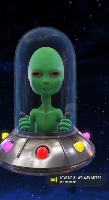 Preview for a Spotlight video that uses the Flying Alien Lens