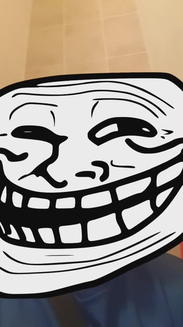 Troll face Lens by c̷a̷d̷e̷n̷ - Snapchat Lenses and Filters