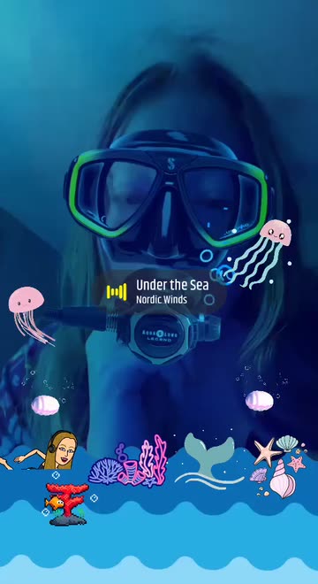 Preview for a Spotlight video that uses the Scuba Diving Fun Lens