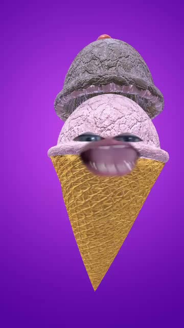 Preview for a Spotlight video that uses the Ice Cream Cone Lens