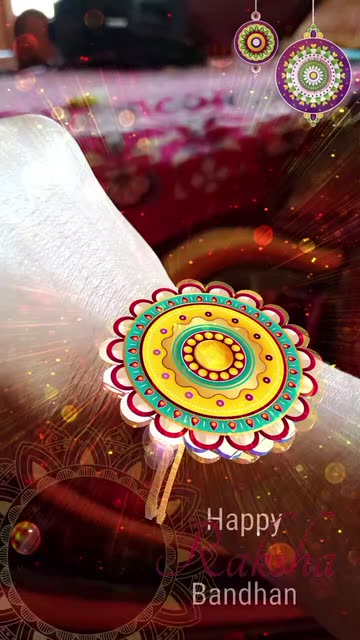 Preview for a Spotlight video that uses the Raksha Bandhan Lens