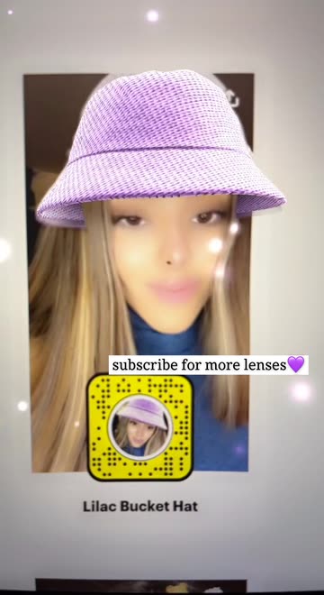 Preview for a Spotlight video that uses the Lilac Bucket Hat Lens