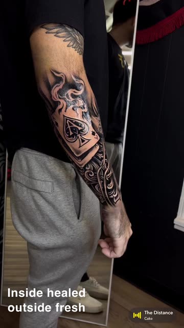 playing card sleeve tattoo 