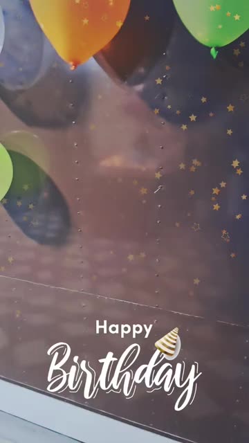 Preview for a Spotlight video that uses the Happy Birthday Lens