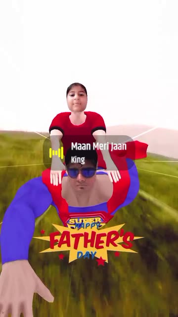 Preview for a Spotlight video that uses the Happy Fathers Day Lens