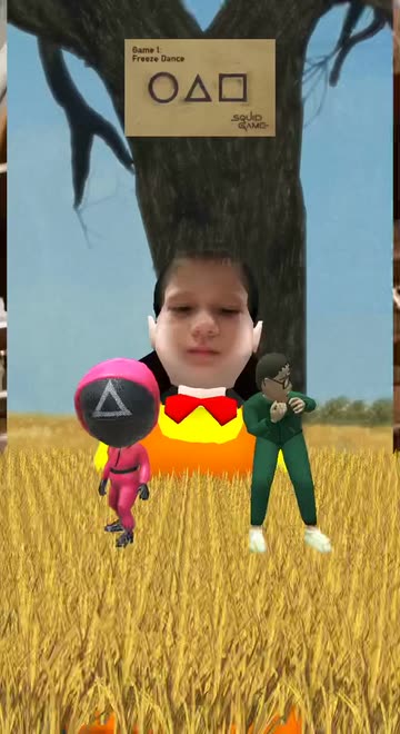 Preview for a Spotlight video that uses the Squid Game Dance Lens