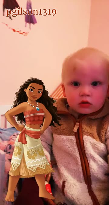 Preview for a Spotlight video that uses the Moana Princess Lens