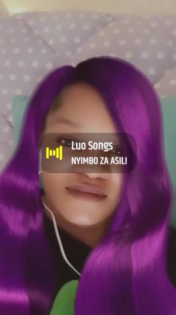 Preview for a Spotlight video that uses the Purple Hairstyle Lens