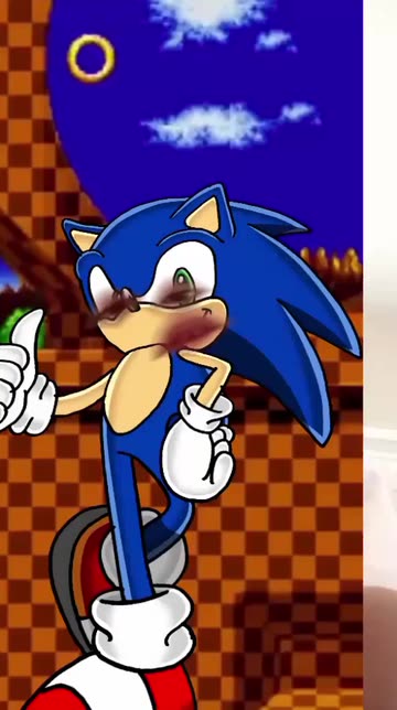 Preview for a Spotlight video that uses the sonic face Lens