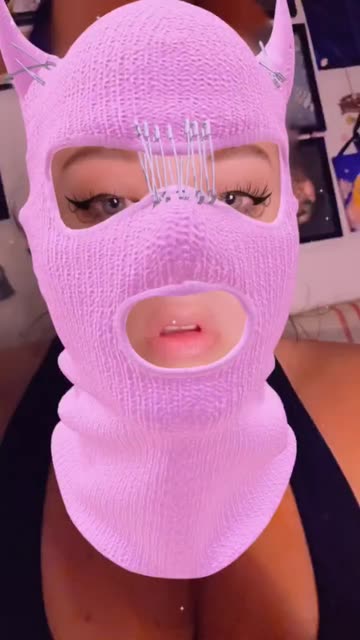 Preview for a Spotlight video that uses the Pink Balaclava Lens
