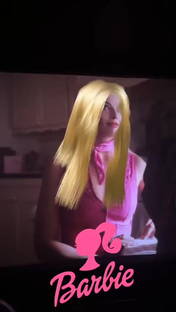 Preview for a Spotlight video that uses the Barbie Hair Lens
