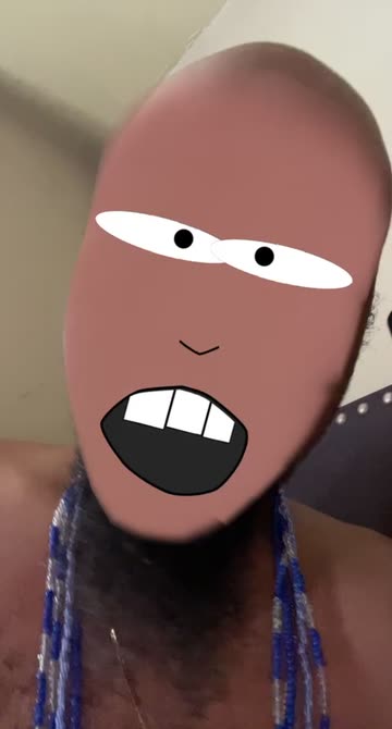 Preview for a Spotlight video that uses the Cartoon face 1 Lens