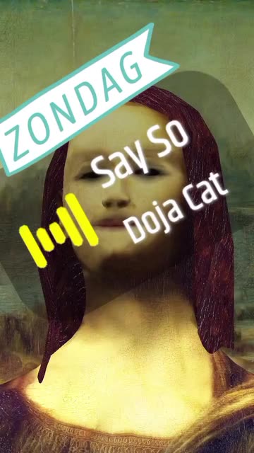 Preview for a Spotlight video that uses the Mona Lisa Yourself Lens
