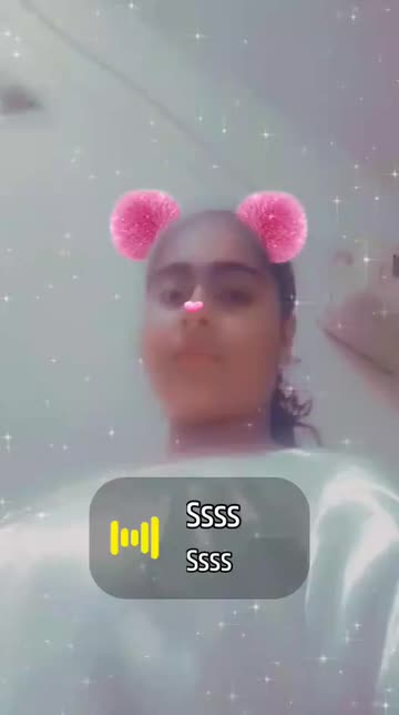 Preview for a Spotlight video that uses the Pink Fluffy Ears Lens