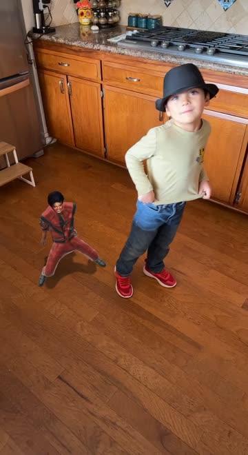 Preview for a Spotlight video that uses the Michael Jackson Lens