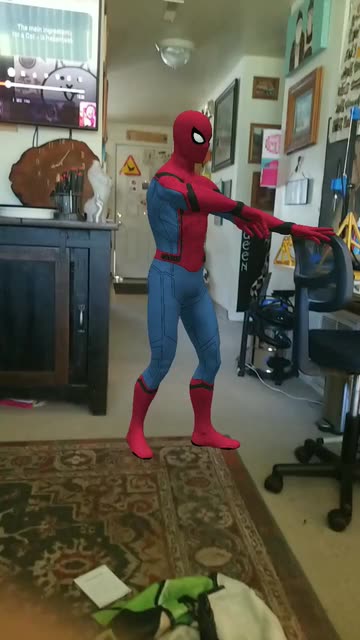 Preview for a Spotlight video that uses the Dancing Spider-Man Lens