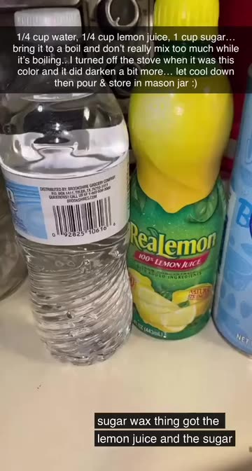 1/4 cup water, 1/4 cup lemon juice, 1 cup sugar bring it to a boil and  dont really mix too much while its boiling.. I turned off the stove when  it was this color and it did darken a bit more let ...