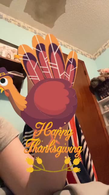 Preview for a Spotlight video that uses the Hand Turkey Lens