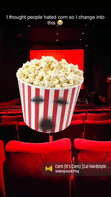 Preview for a Spotlight video that uses the Popcorn is A Must Lens