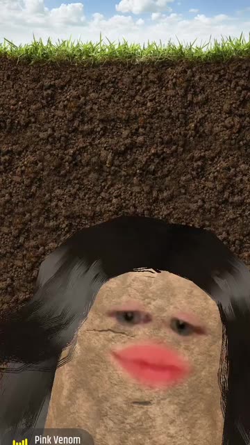 Preview for a Spotlight video that uses the Potato Black hair Lens