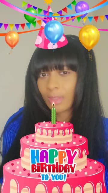 Preview for a Spotlight video that uses the Happy Birthday Lens
