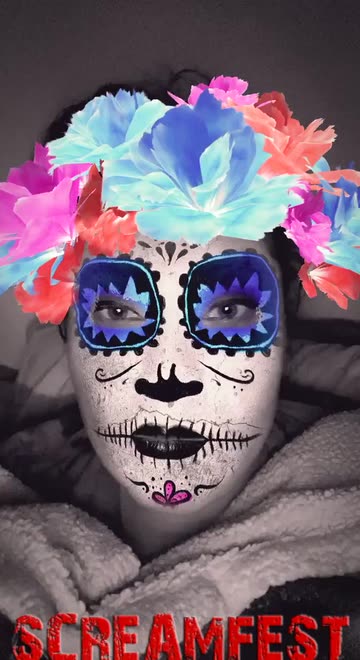 Preview for a Spotlight video that uses the DayOfDeadTest Lens