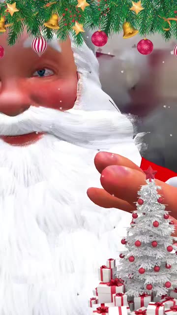 Preview for a Spotlight video that uses the Christmas Santa Lens