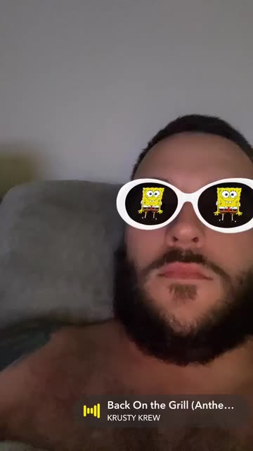Preview for a Spotlight video that uses the spongebob glasses Lens