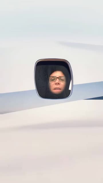 Preview for a Spotlight video that uses the airplane window Lens