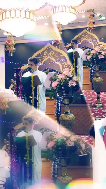 Preview for a Spotlight video that uses the Rainbow Collage Lens