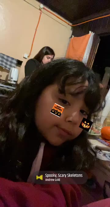 Preview for a Spotlight video that uses the hallowen Lens