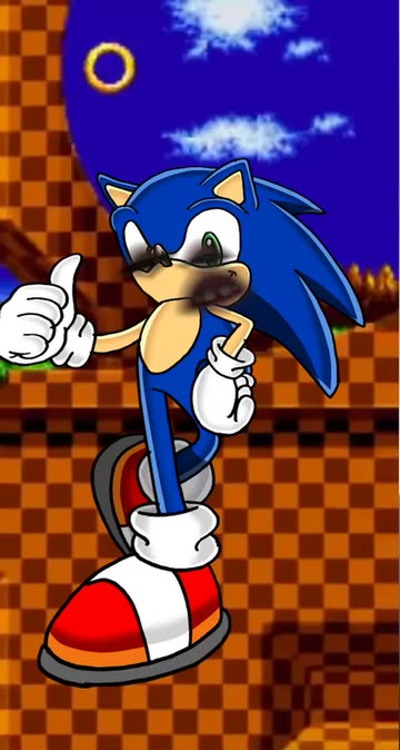 Preview for a Spotlight video that uses the sonic face Lens