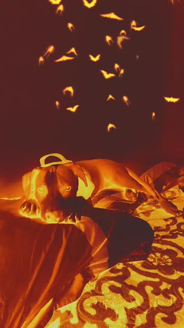 Preview for a Spotlight video that uses the Halloween Bats Lens