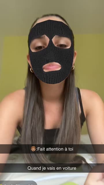 Preview for a Spotlight video that uses the Ski Mask Lens